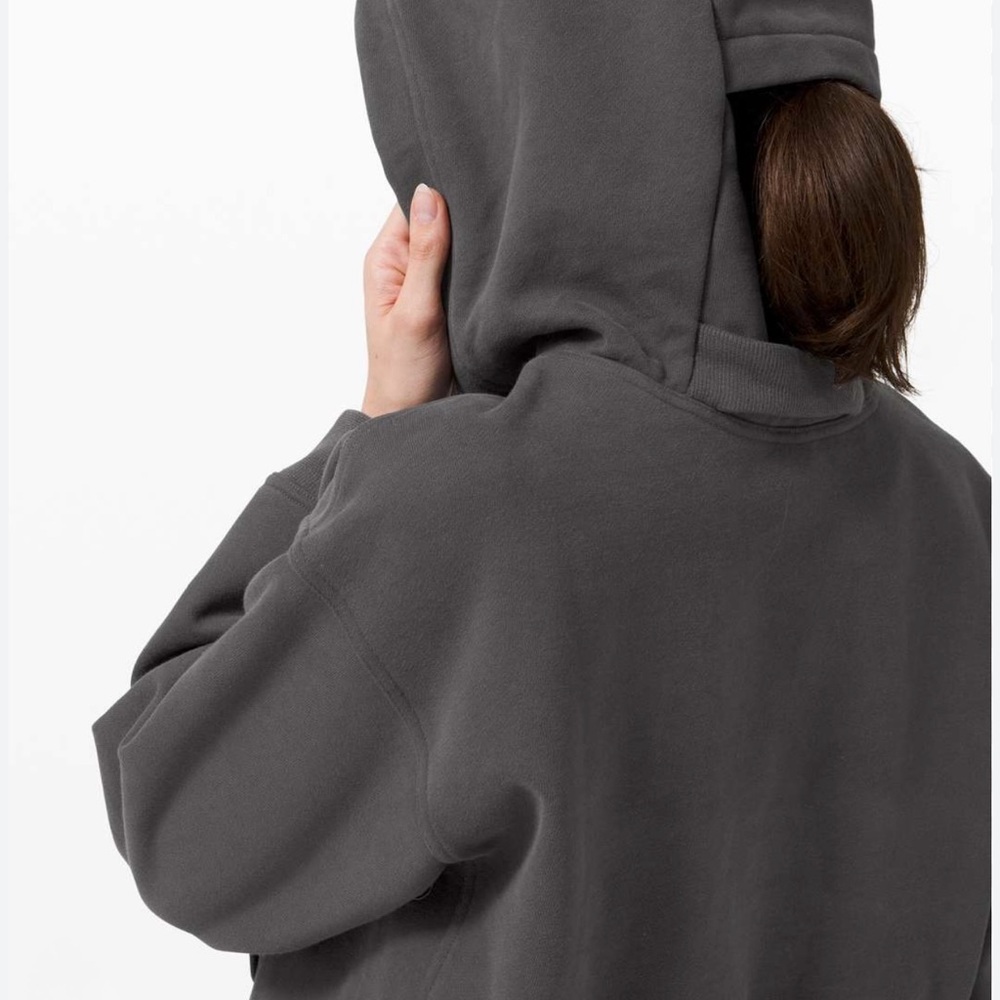 Lululemon Cool Crescent Hoodie Gray - crop sweatshirt - Picture 4 of 7